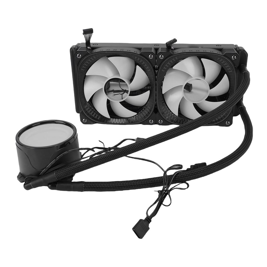 ARGB Liquid CPU Cooler Support for AM4 AM5 2.2 Inch LCD Temperature Display Close   AIO Liquid Cooler with 240mm