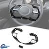 3X Kohlefaser Lenkradrahmen Dekor Abdeckung Zierleiste Für Hyundai Santa Cruz 22+