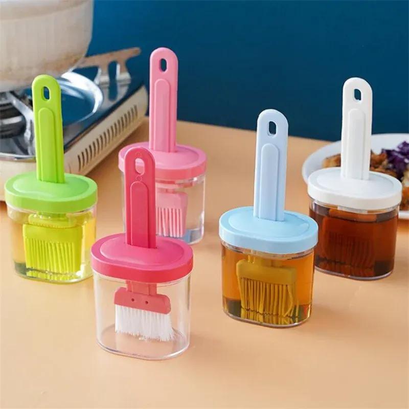 2 Piece Grill Brush Japanese Oil Brush High Temperature Resistant Cuisine Kitchen Household Baking With Bottle Brush 2pcs random color