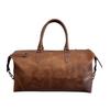 Handmade Leather Duffle Bag: Unisex Weekender Travel Bag