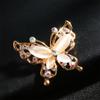 Bridal Crystal Fashion Jewelry Opal Stone Wedding Brooch Pin Butterfly Brooch Pin Rhinestone Women