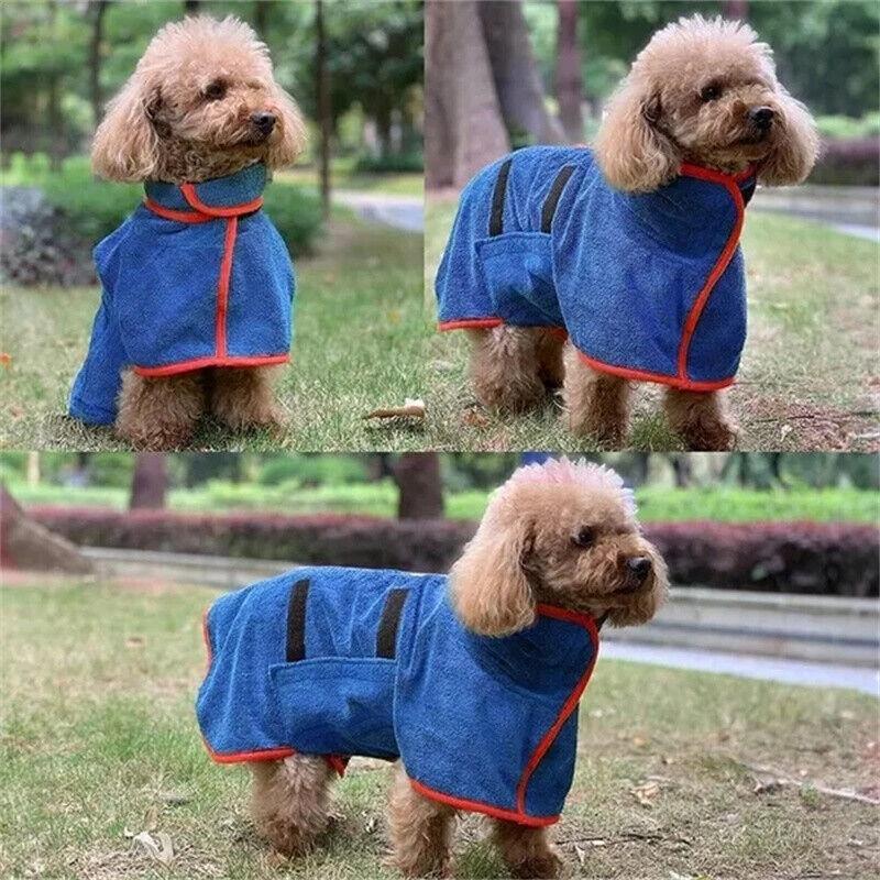 Soft Fiber Dog Bathrobe Ideal For Small And Large Dogs Wholesale Pet Towel