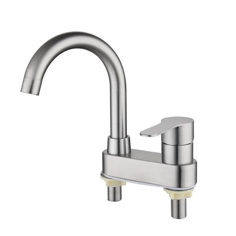 TLXT Stainless Steel Dual-Hole Basin Faucet