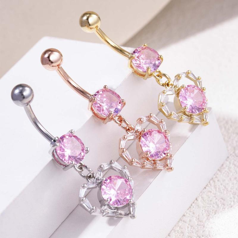 1Pcs 2026 Creative Heart-Shaped Spider Belly Button Ring – Stylish, Trendy Navel Piercing Jewelry