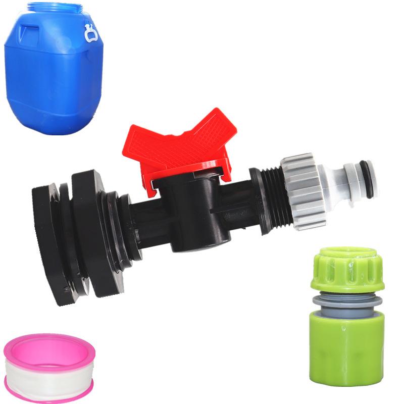 S60*6 thread, 3/4 inch, suitable for 1000L IBC containers, plastic connection valve fittings, garden hose adapters, corrosion-resistant