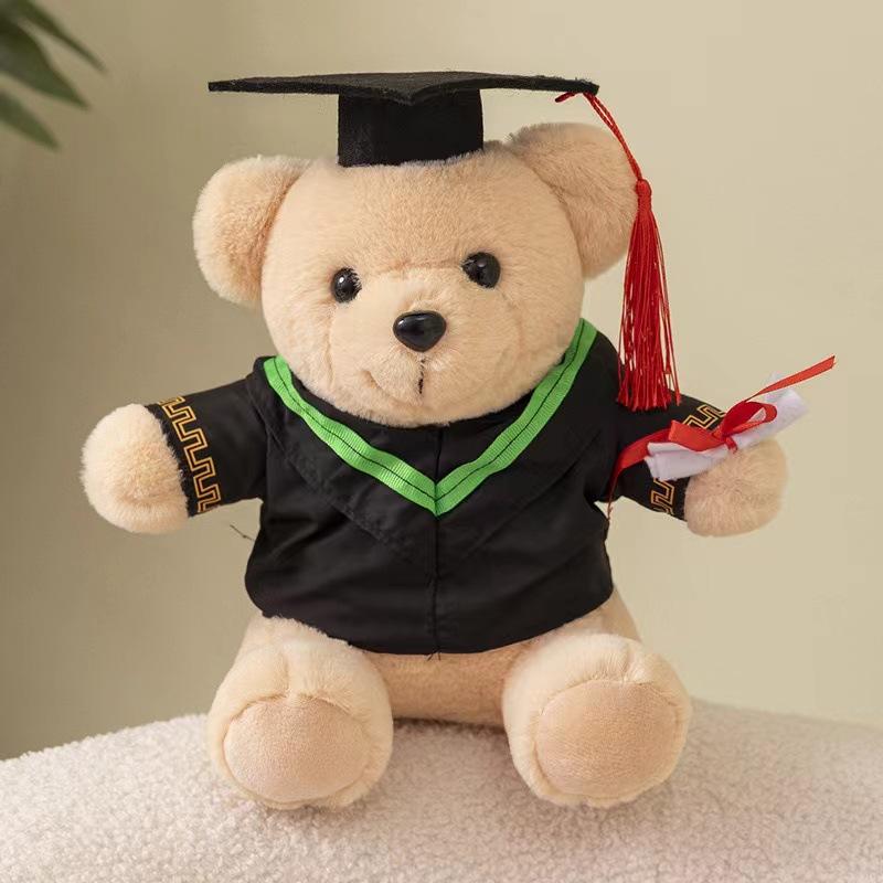 Kindergarten Graduation Gift High School Primary School Bear Doll Plush Toy Commemorative Gift Dr. Bear