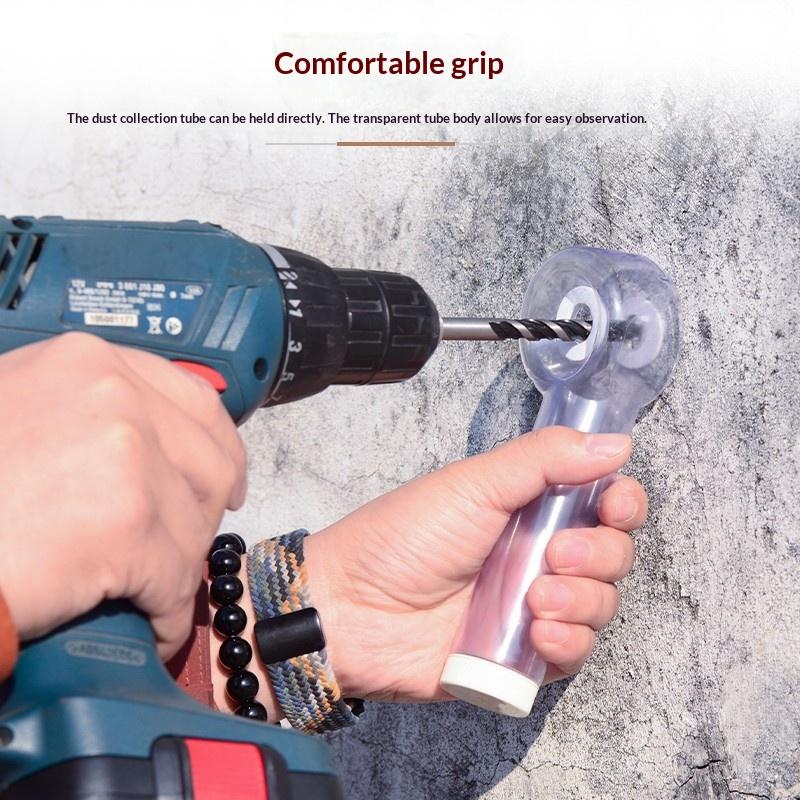 1/2Pcs Sealed Dust Containment System Power Drill Dust Cover With Integrated Drill Bit Storage Case For Clean & Safe Drilling