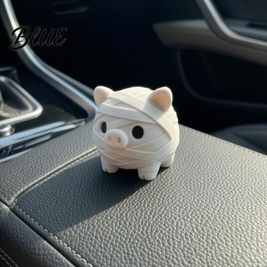 Collectible Pet Figures Miniature Mummy Animal Figurine 3D Printed Pig Chicken Dino Duck Cute Ornaments Cat Statue Spooky Desk Decor Decompression