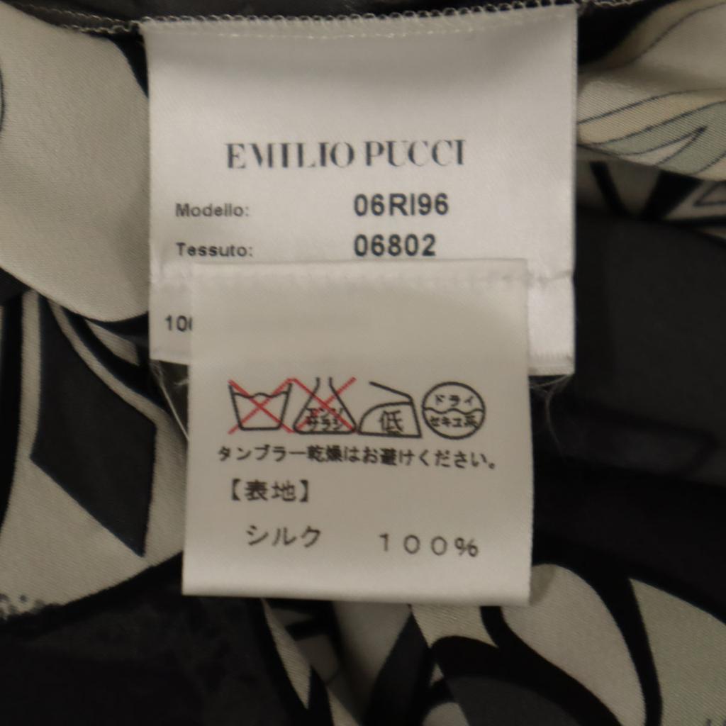 Emilio Pucci Italian Silk Overall Handle 7 Minutes Sleeve Kashcourt One Piece Women Used