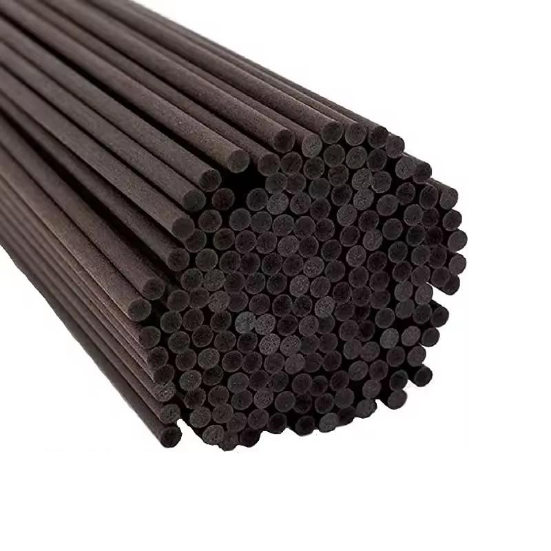 Hot Sale Wholesale 200Pcs 50cm 3/4/5mm Black Fiber Reed Diffuser Sticks- Aromatherapy Essential Oil Refill Sticks for Home Decor
