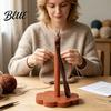 Portable Knitting Accessory Wooden Wrist Yarn Holder Smooth Rotation Dispenser Dispenser Hands Free Rack for And Crocheting Holder