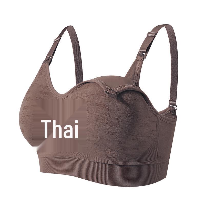 Underwire-Free Front-Opening Nursing Bra: Seamless, Anti-Sagging Maternity Support