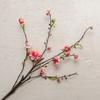 Real Touch Silk Plum Blossom 79cm Fake Flower Artificial Peach Blossom Branch  Outdoor Garden Decor