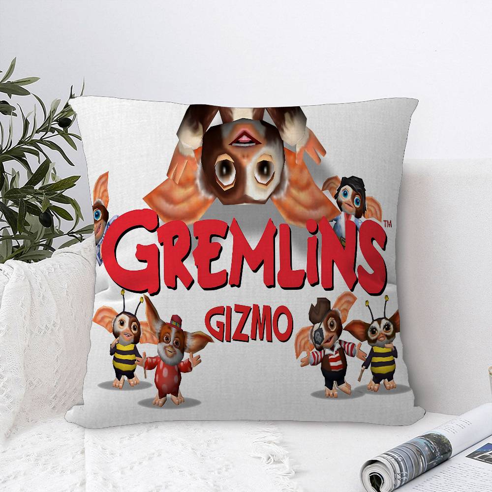 

G-Gremlins Personalized Pillow Cover Kids Bedroom Wild Party Decor Pillowcase Kid Birthday Shower Gift 12x12Inch