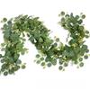 1PC 1.8m Artificial Eucalyptus Vine Fake Rose Flowers Gypsophila Garland For Wedding Home Party Craft Art Table Runner Decor