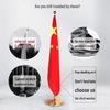 Indoor Floor-Standing Flagpole with Five-Star Red National Flag for Office or Conference Room