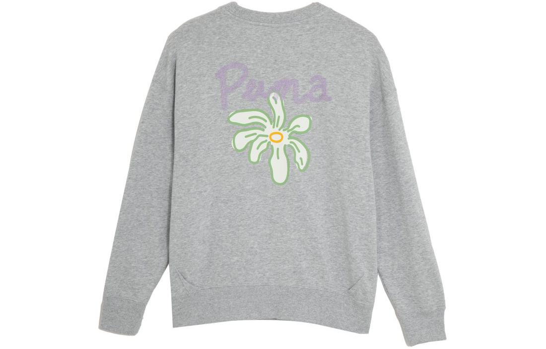 PUMA American Sweatshirt Women s Light Mixed Gray 625808-04 L