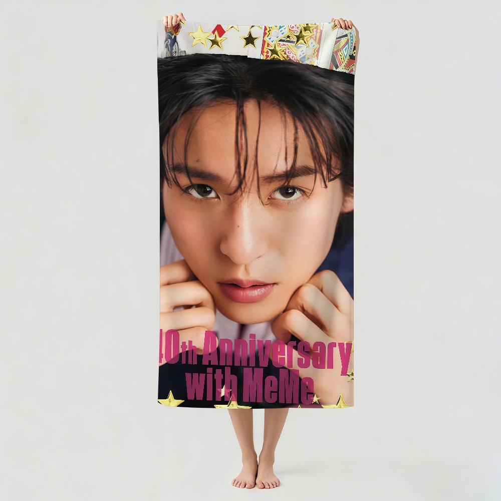 Japanese model R-Ren M-Meguro Towel Drying Bath Towel Applicable To Light Swimming Camping Yoga Beach Out