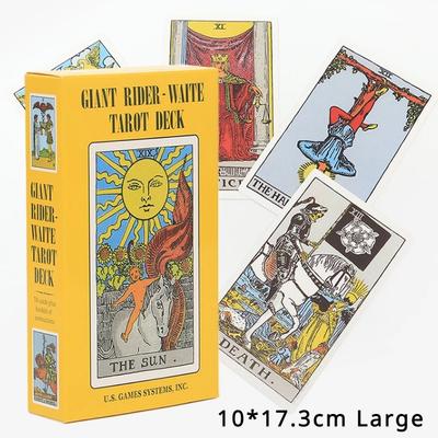 10 * 17,3 cm großes Classic Rider Waite Tarot Deck 78 Karten mit Leitfaden für Anfänger
