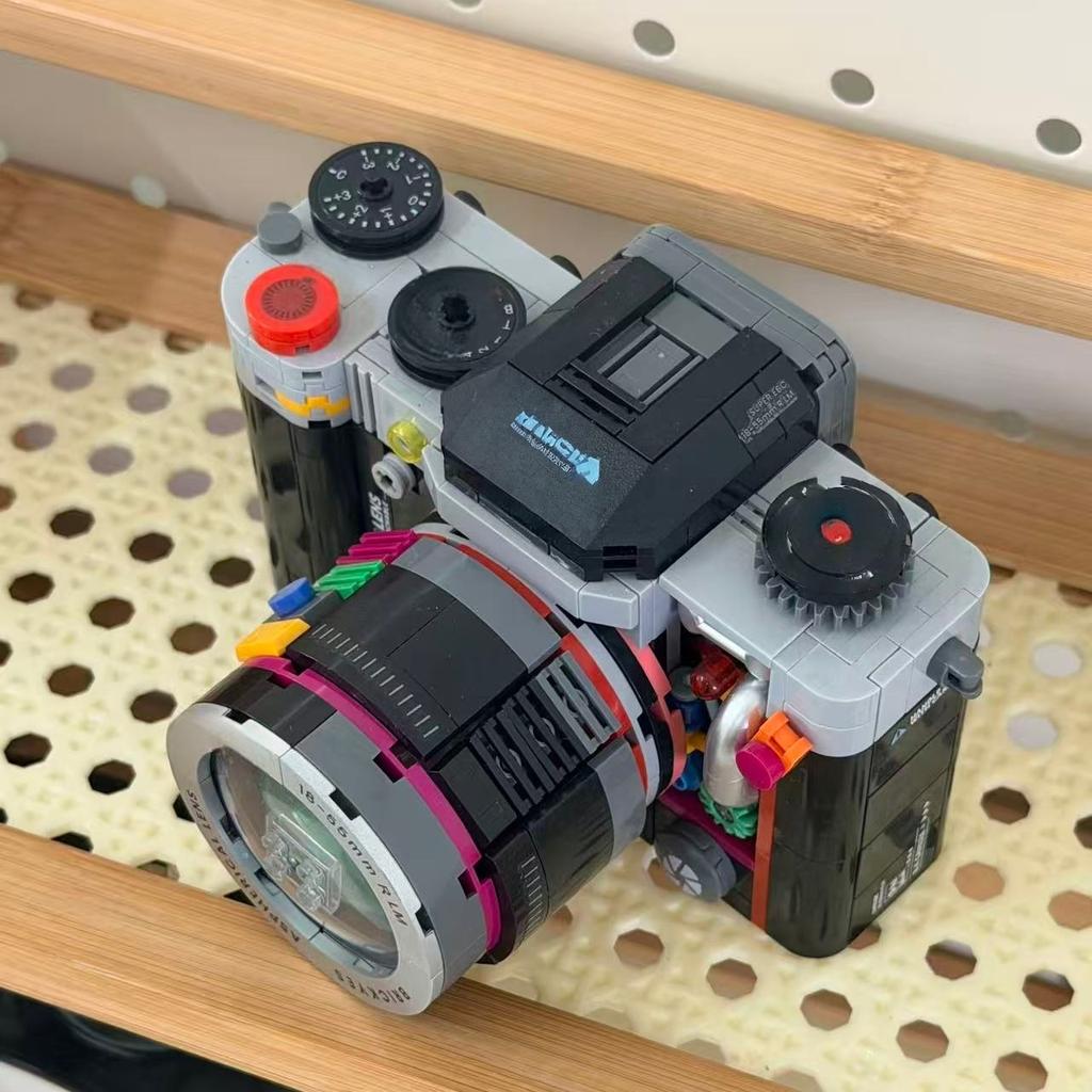Retro Camera Building Blocks, High-Quality Abs Particles, Birthday Gift, Valentine'S Day Gift, Christmas Gift