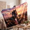 Warm Flannel BlanketCourage the Cowardly Dog Soft Cozy Throw Blanket for Bedroom Couch