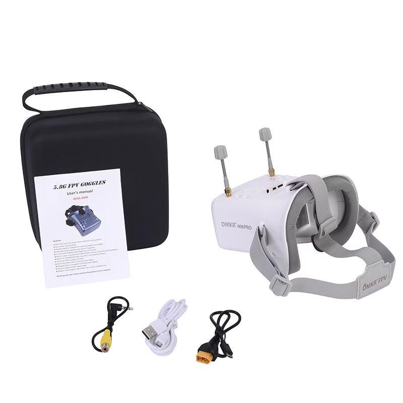 DMKR 008D Pro 5.8G FPV Goggles with DVR
