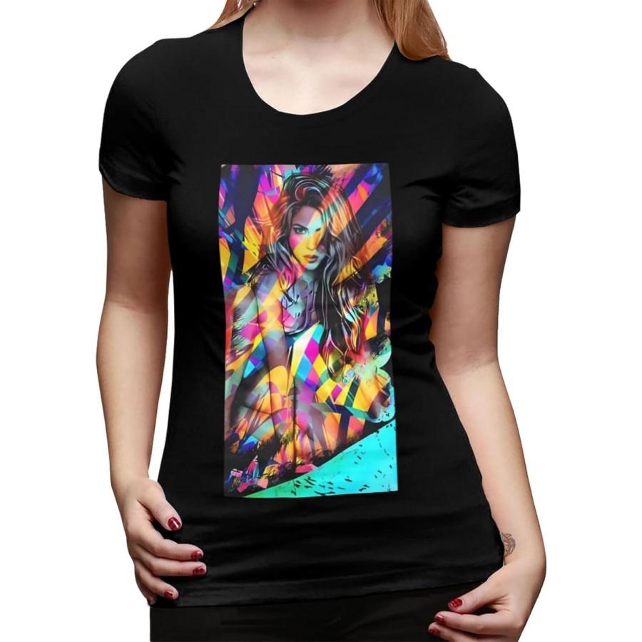 HRGGWYB Women s Shakiras Soft Pure Cotton T-Shirt Everyday Casual & Travel Essential(3) XXXXXL чёрный