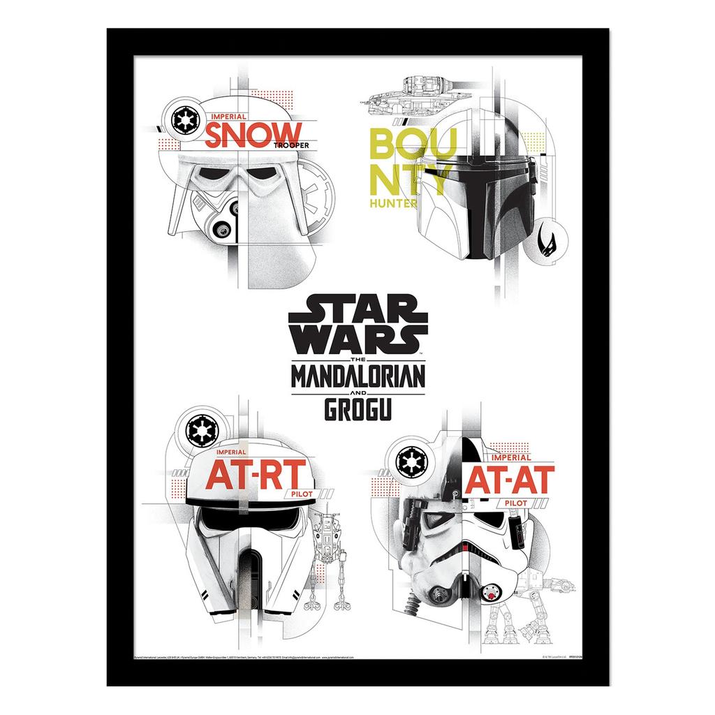 Star Wars: The Mandalorian Sketch Stormtrooper Framed Poster