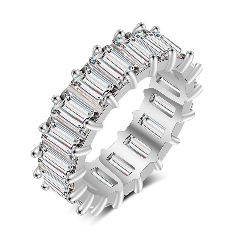 RAKOL Eleganter Luxus Kupfer Zirkon Braut Hochzeits Verlobungsring für Frauen