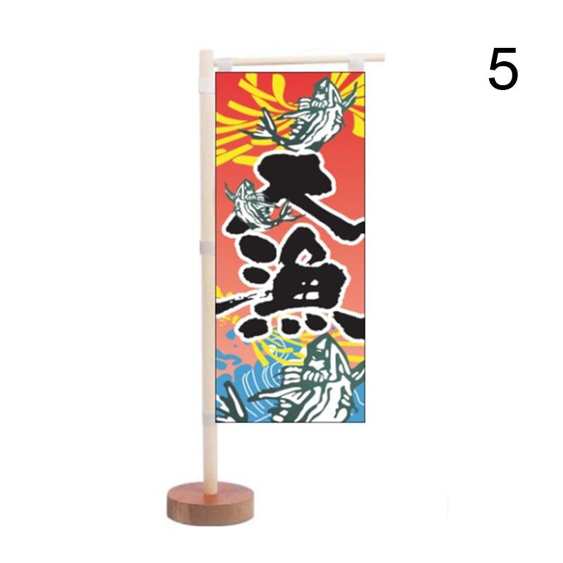 Japanese Style Mini Flag Sushi Cuisine Decoration Restaurant Advertising Ornaments Kitchen Japanese Signboard Flag Banner
