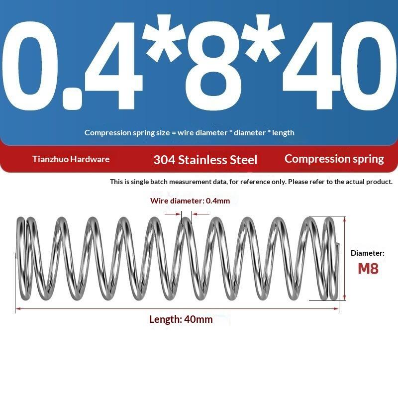 Spring Steel Pressure Return Spring Assortment 0.3/0.4mm Wire Dia 5-20mm Length for Hobbyist Craft Making Projects