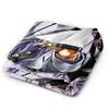 Bizarre Adventure Knitted Blanket Anime Flannel Throw Blanket Home Couch Decoration Soft Warm Bedspread