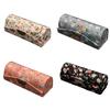 Lipstick Box with Mirror Floral Print Vintage Women Chinese Style Retro Lip Glosses Storage Box for Daily Life