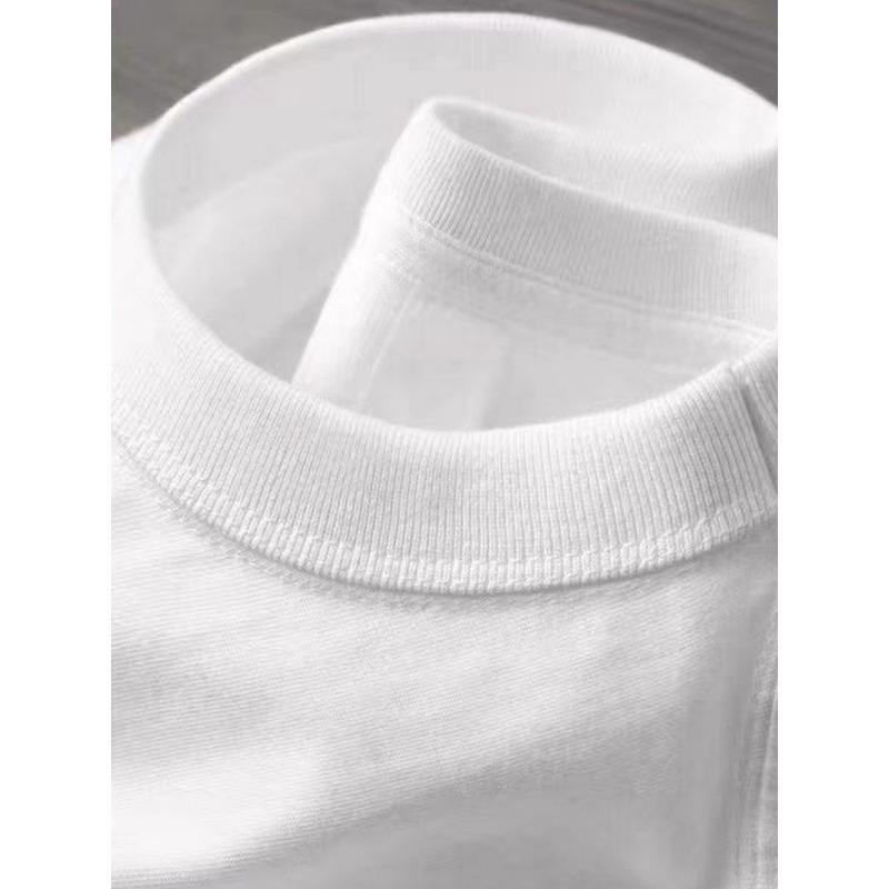 Yellow Hat Bear Autumn Clothing Long Sleeved Pure Cotton New Men's and Women's Top, Spring Inner Layer, Basic Shirt, Round Neck Long Sleeved T-shirt