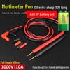 Extra Fine Silicone Multimeter Test Leads with Super Sharp Long Needle Probes