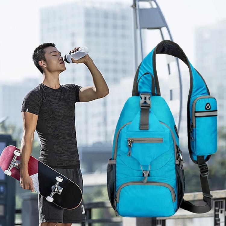 Mans Casual Daypacks Travel Chest Pocket Shoulder Backpacks Nylon Crossbody Bag