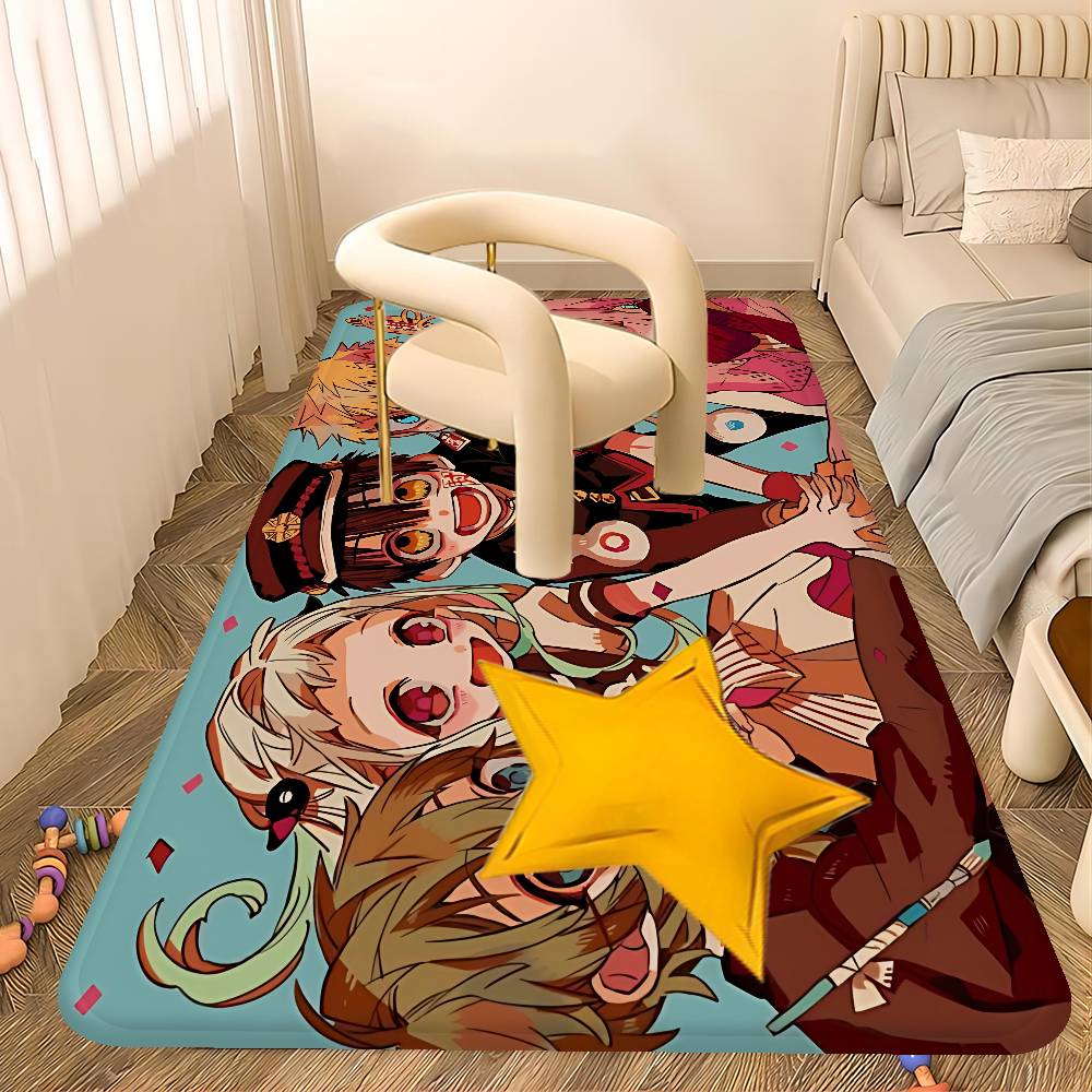 Anime Jibaku Shounen Hanako-kun Entrance Door Mat Nordic Style Bedroom Living Room Doormat Home Balcony Anti-Slip Modern