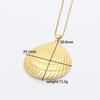 European Ocean Life Starfish & Shell Gold-Plated Clavicle Pendant