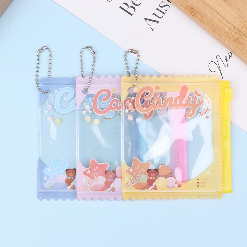 5Pcs Candy Bag Props Badge Storage Display Bag Pendant Protective Shell Card Bag