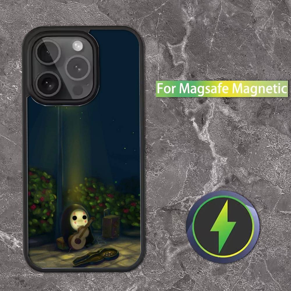 Cartoon H-Hayao M-Miyazaki Phone Case For iPhone 16,15,14,13,12,11,Pro,Max,Plus,Mini,SE Magsafe Magnetic Wireless Charging
