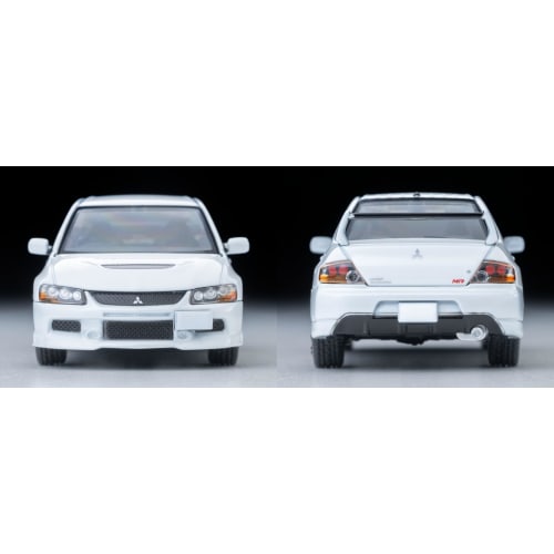 TOMYTEC Tomica Limited Vintage Neo 1/64 Scale LV-N349b Mitsubishi Lancer GSR Evolution IX MR (Pearl White) 2006 Model, Finished Model, 333401