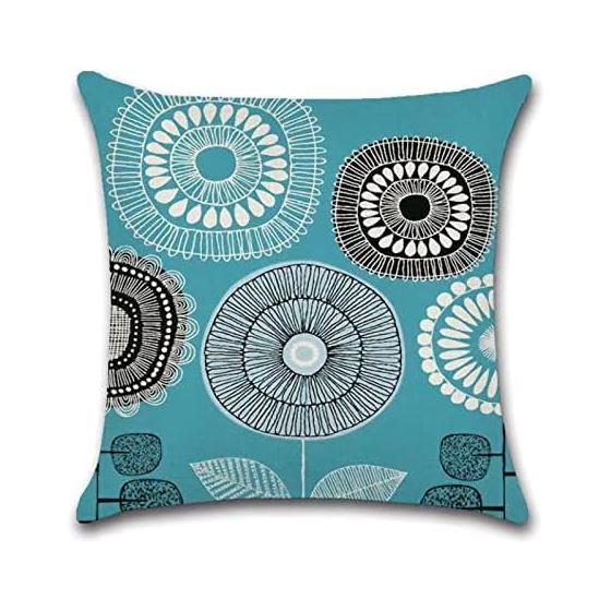 Set of 4 Cushion Covers Cushion Cushion Covers 45 x 45 Scandinavian Linen Made of High Quality Flax Sofa Backrest Decorative Pillow Cover Cushion