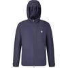 Solid Color Hooded Fashion Casual Jacket Men Jackets Navy-Blue A11M341509F-NV