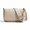 Logo Pebbled Leather Crossbody Bag Women Bags Ivory 144688-104