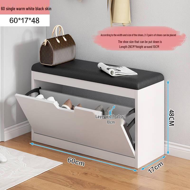 Flip-Top Shoe Cabinet & Bench: Multi-Functional Entryway Shoe Storage and Sofa Stool