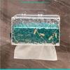 Practical Iron Art Tissue Box Cover Delicate Gold or Silver Textured Tissue Box for Adding Elegances To Any Room