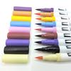 60/120 Colors Dual Tip Brush Art Marker Pens – Watercolor Fineliner & Brush for Manga Coloring Drawing Painting Stationery Supplies