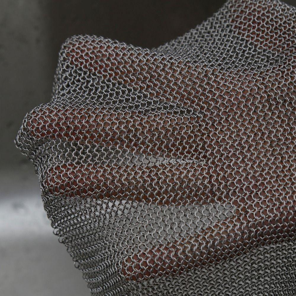 Square Stainless Steel Dishcloth Rust-free Pot Brush Kitchen Cleaning Tools Steel Wool  Glass