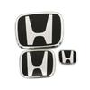 AAAHS1 Car Steering Wheel Emblem H-Sticker For Honda Civic Accord City CRV Jade Fit Odyssey Hybrid Red Black Blue Interior Modification