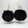 Plüschkatze Schlüsselanhänger Pelzball Puppe Tasche Anhänger Schlüssel Rucksack Geldbörse Zubehör Auto Innenraum Dekoration